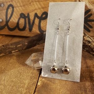 SILVER BELLS earrings ~Winter Solstice~Festival~Christmas~New Years~Rave~Hippie